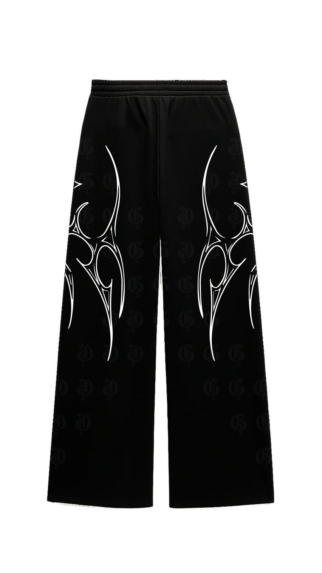 Vedha Black Unisex Straight Baggy Pants